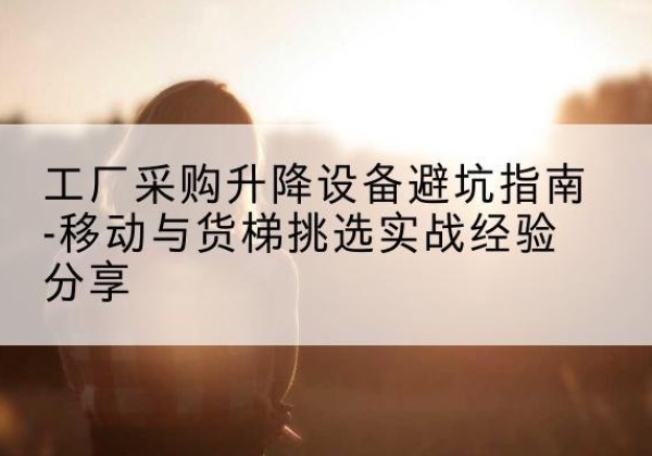 新河移动式升降机怎么选-工厂采购升降设备避坑指南-移动与货梯挑选实战经验分享